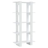 Vidaxl boekenkast kamerscherm 80x30x160 cm bewerkt hout wit