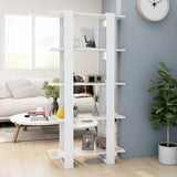 Vidaxl boekenkast kamerscherm 80x30x160 cm hoogglans wit