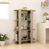 Vidaxl boekenkast kamerscherm 80x30x123,5 cm sonoma eikenkleurig