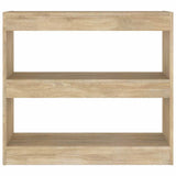 Vidaxl boekenkast kamerscherm 80x30x72 cm sonoma eikenkleurig