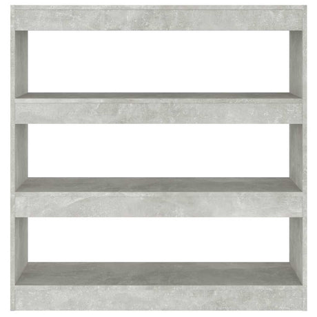 Vidaxl boekenkast kamerscherm 100x30x103 cm betongrijs