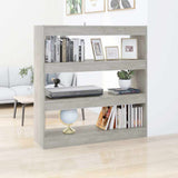 Vidaxl boekenkast kamerscherm 100x30x103 cm betongrijs