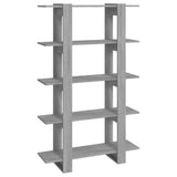 Vidaxl boekenkast kamerscherm 100x30x160 cm grijs sonoma eikenkleurig