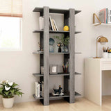Vidaxl boekenkast kamerscherm 80x30x160 cm bewerkt hout grijs sonoma
