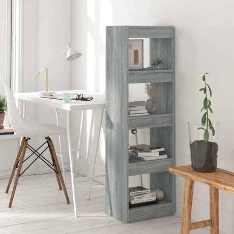 Vidaxl boekenkast kamerscherm 40x30x135 cm grijs sonoma eikenkleurig