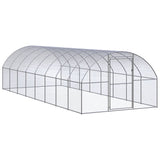 Vidaxl Chicken Run 3x8x2 M Galvanisé Steel