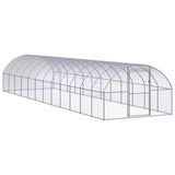 Vidaxl Chicken Run 3x12x2 m Galvanisé Steel