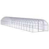 VidaXL Poulailler 3x16x2 m en acier galvanisé