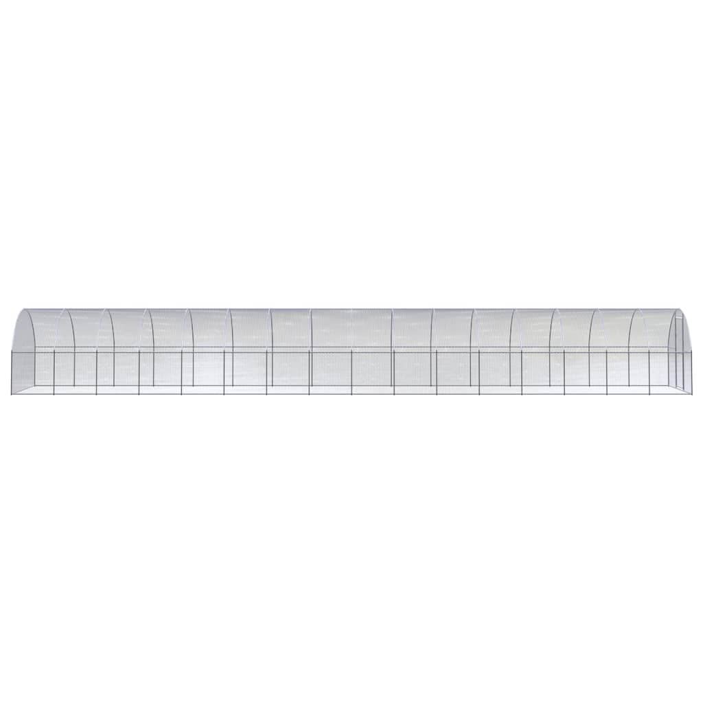 VidaXL Poulailler 3x16x2 m en acier galvanisé