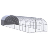 Vidaxl Chicken Run 3x12x2 m Galvanisé Steel