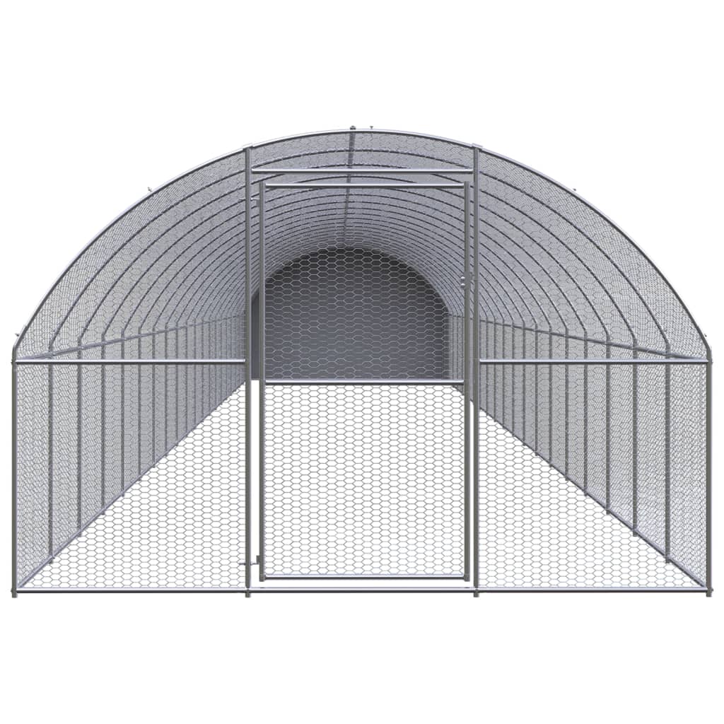 Vidaxl Chicken Run 3x20x2 M ocynkowana stal