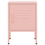 Vidaxl nachtkastjes 2 st 35x35x51 cm staal roze