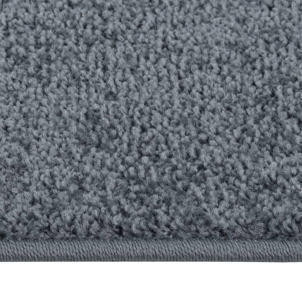 VIDAXL RUG KORTPOLIG 80X150 cm antracite