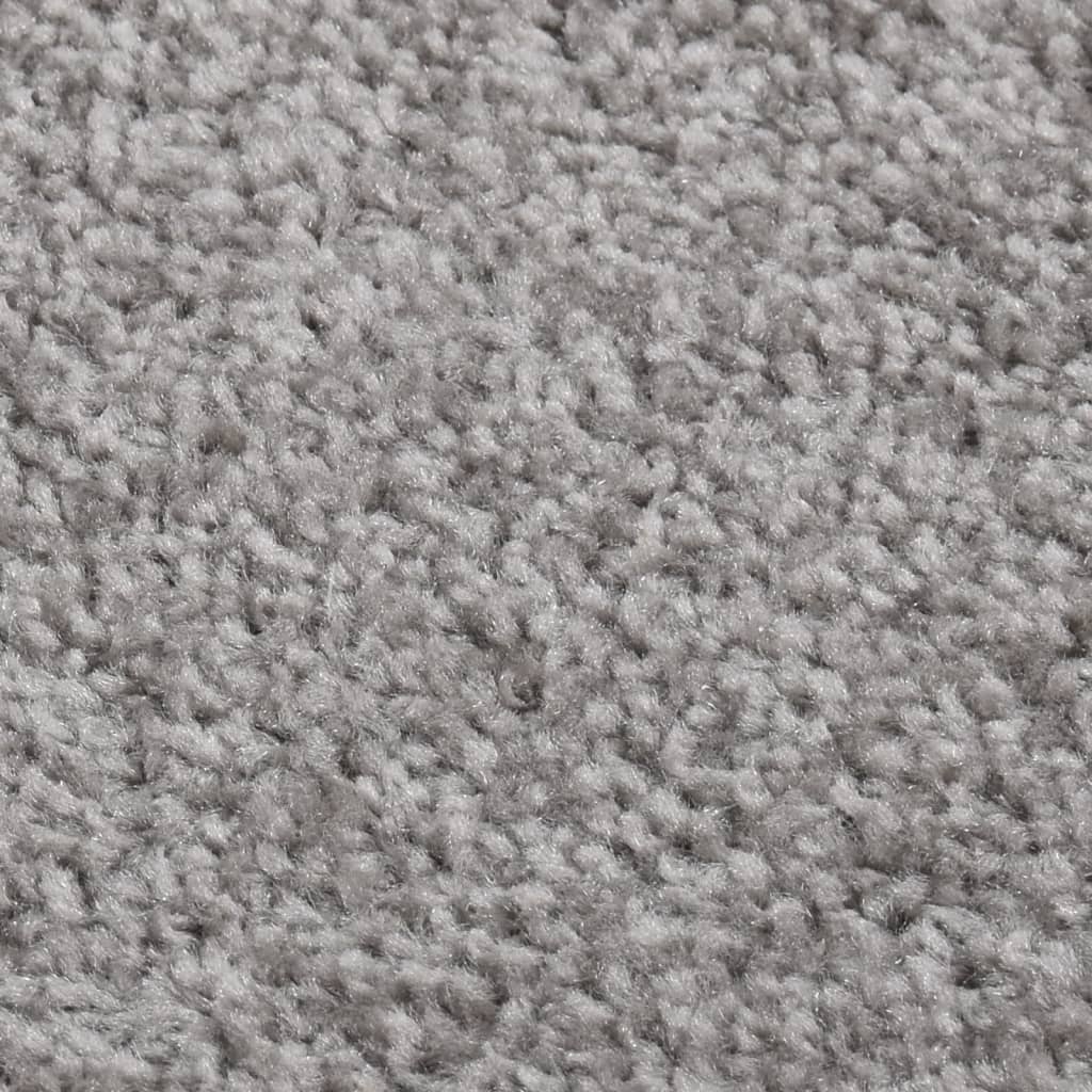 RUG VIDAXL KORTPOLIG 80X150 CM GRIS