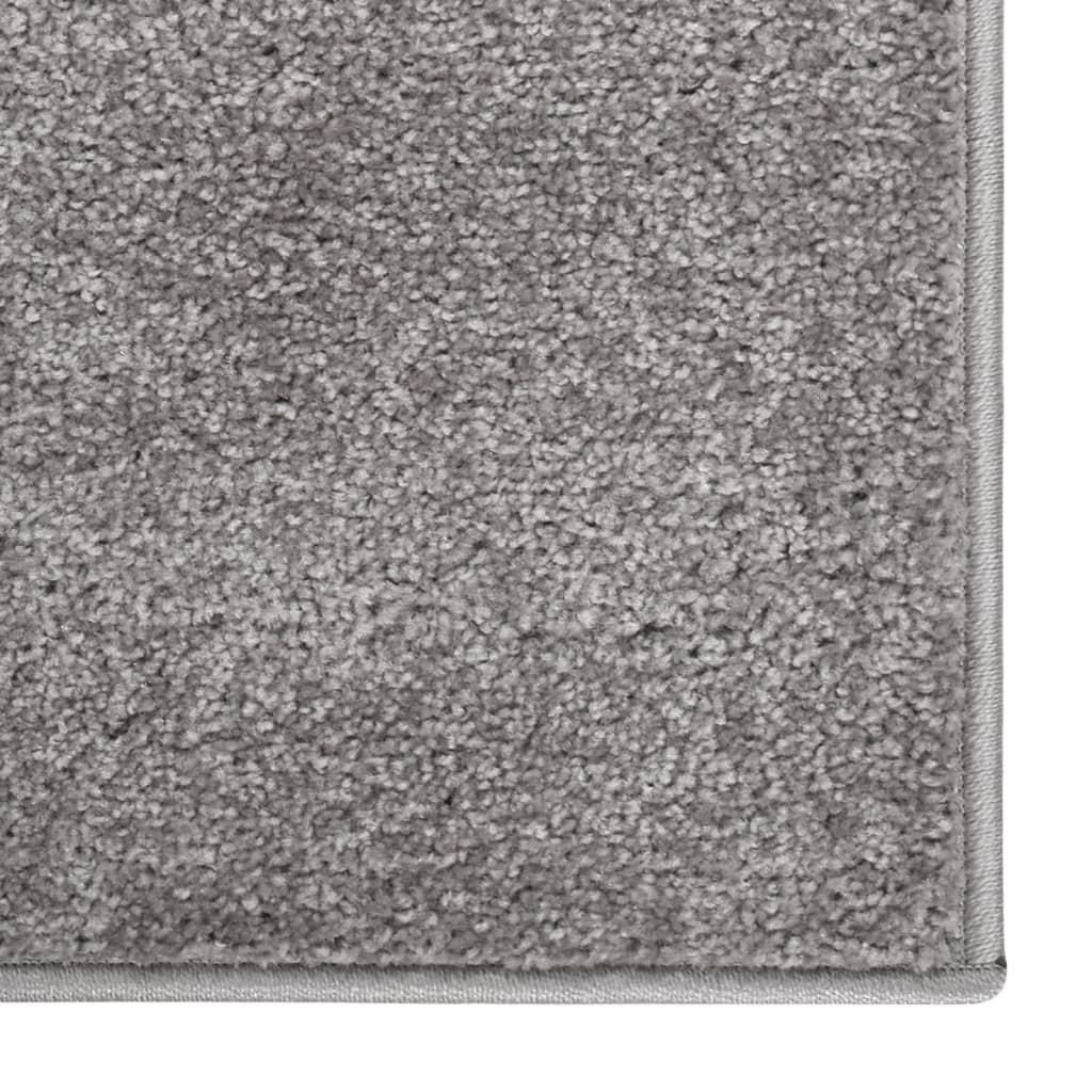 RUG VIDAXL KORTPOLIG 80X150 CM GRIS