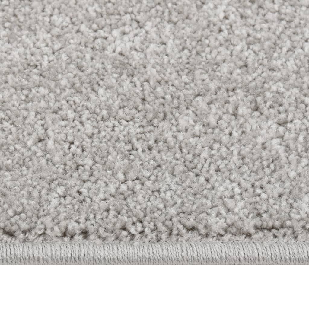 RUG VIDAXL KORTPOLIG 80X150 cm de gris claro