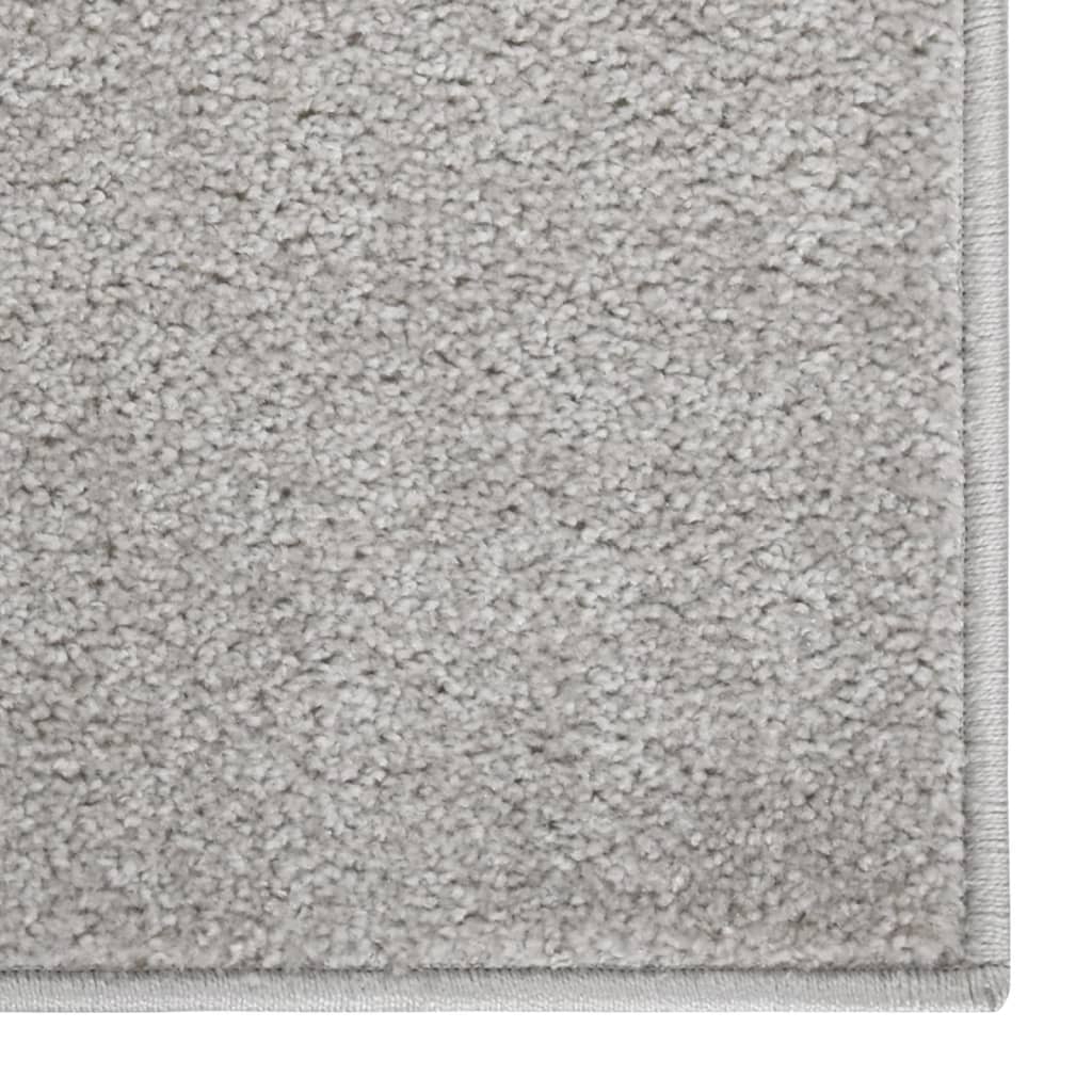 Tapis vidaxl kortpolig 140x200 cm gris clair