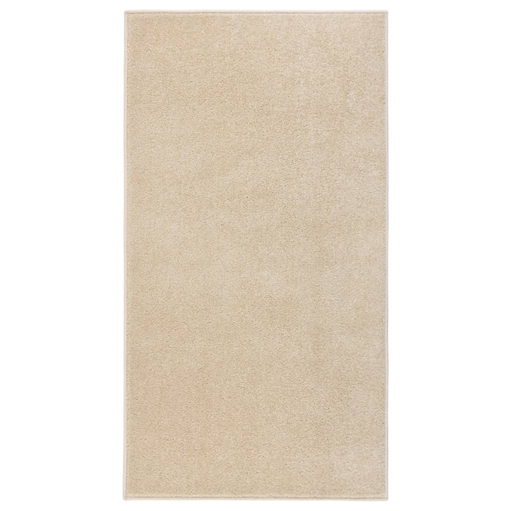 RUG VIDAXL KORTPOLIG 80X150 CM BEIGE