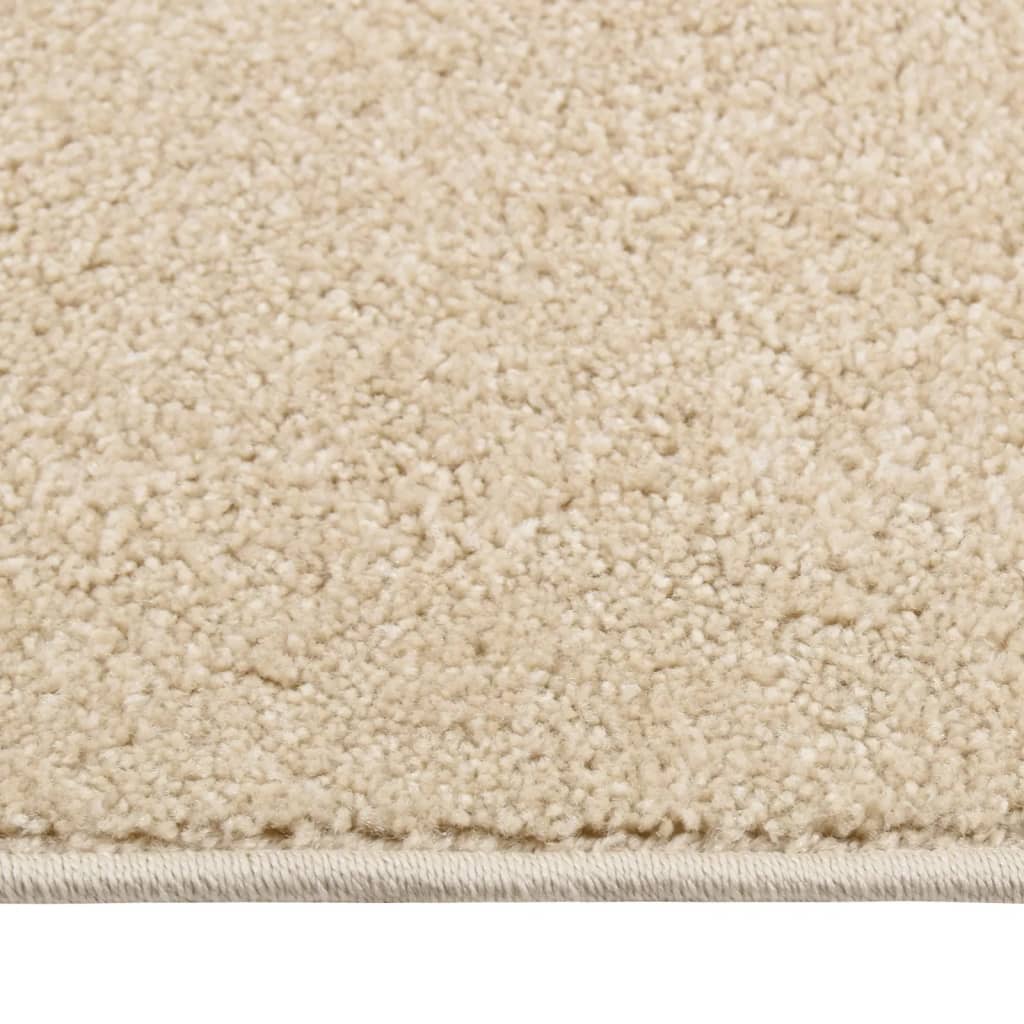 RUG VIDAXL KORTPOLIG 80X150 CM BEIGE