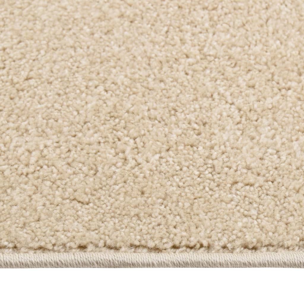 Vidaxl tapis kortpolig 160x230 cm beige