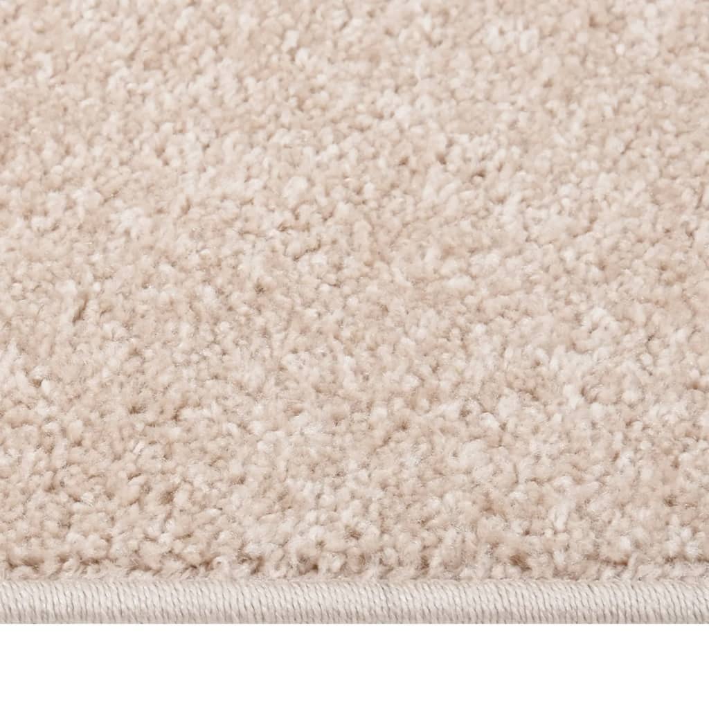 Vidaxl Rug Kortpolig 80x150 cm beige scuro