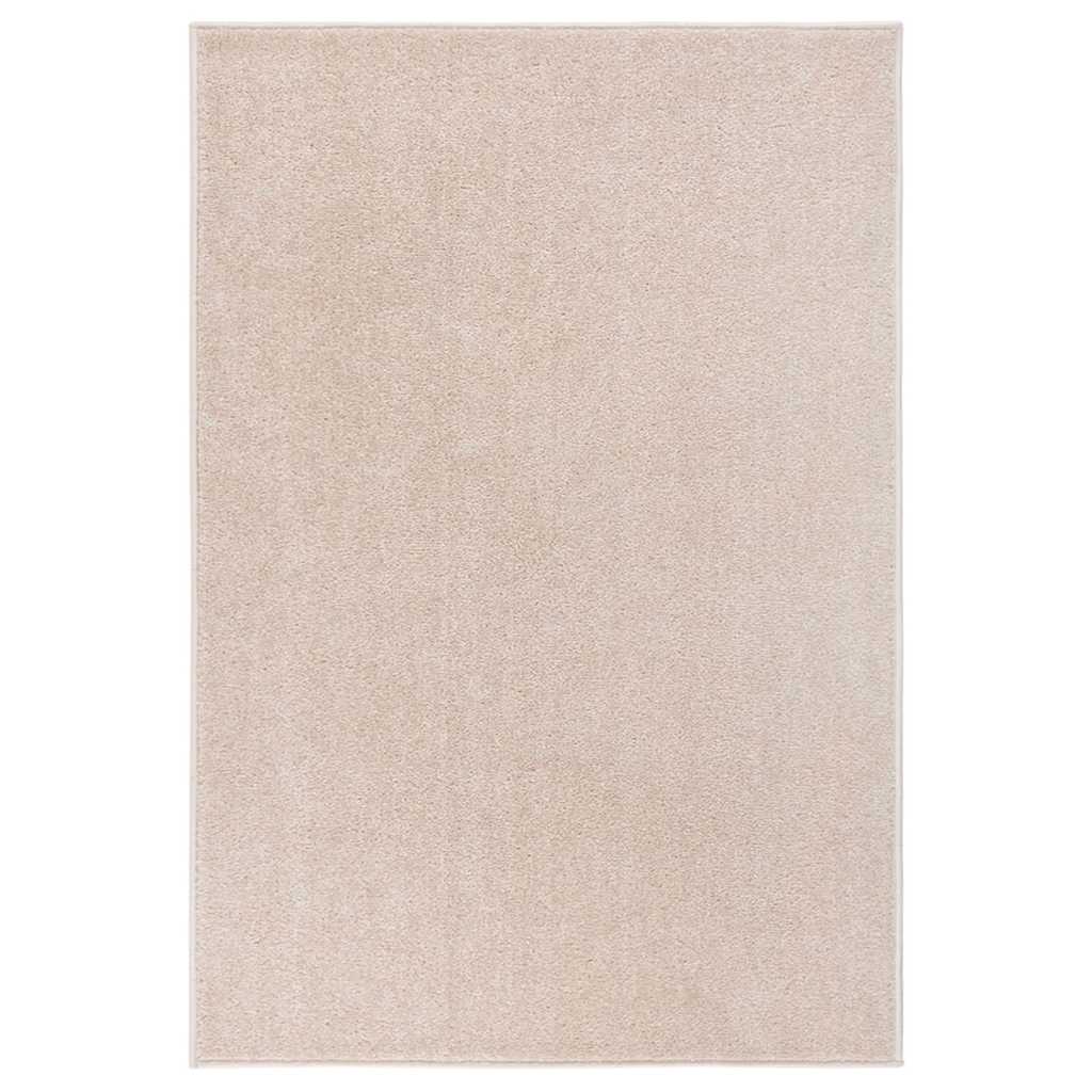 Vidaxl tapis kortpolig 200x290 cm beige sombre