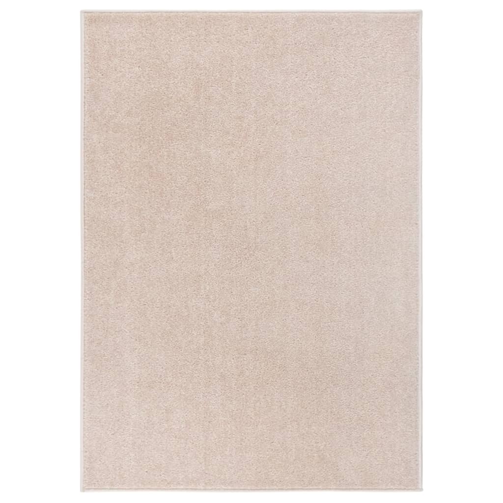 Vidaxl Rug Kortpolig 240x340 cm mørk beige