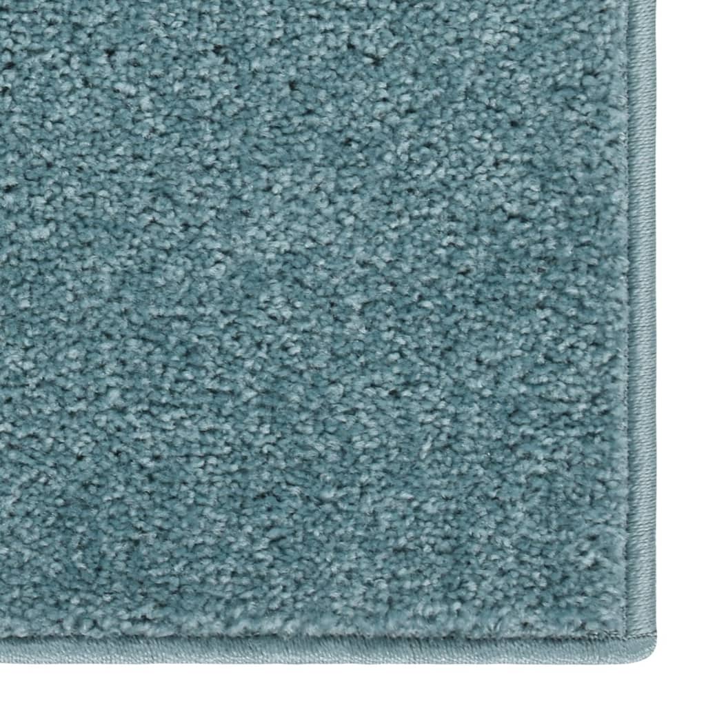 RUG VIDAXL KORTPOLIG 80X150 CM AZUL