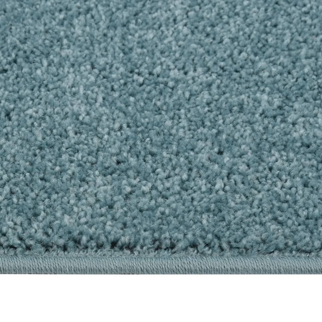 Vidaxl tapis kortpolig 160x230 cm bleu