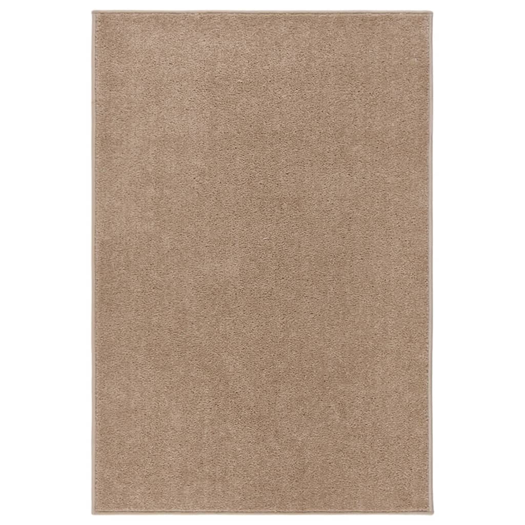 Vidaxl rug cortpolig 160x230 cm Brown