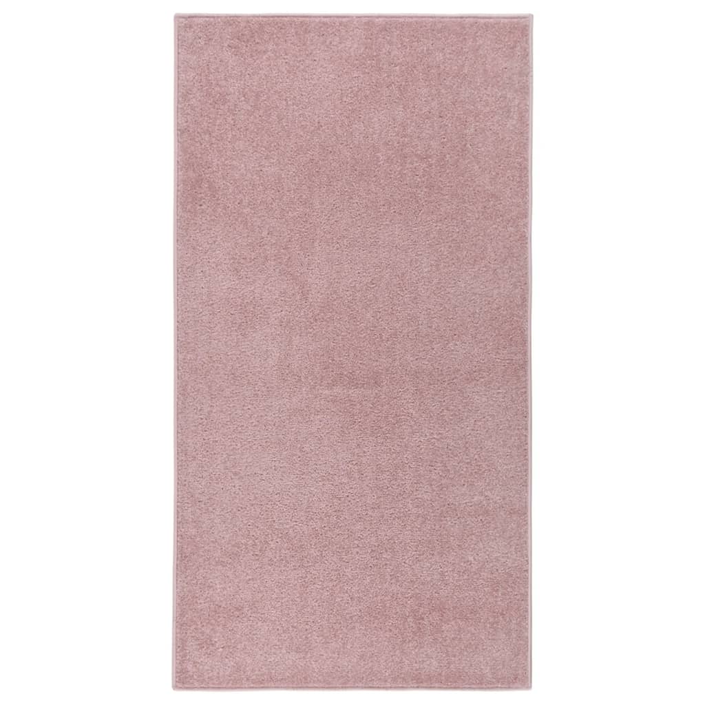 Vidaxl Teppich Kortpolig 80x150 cm Pink