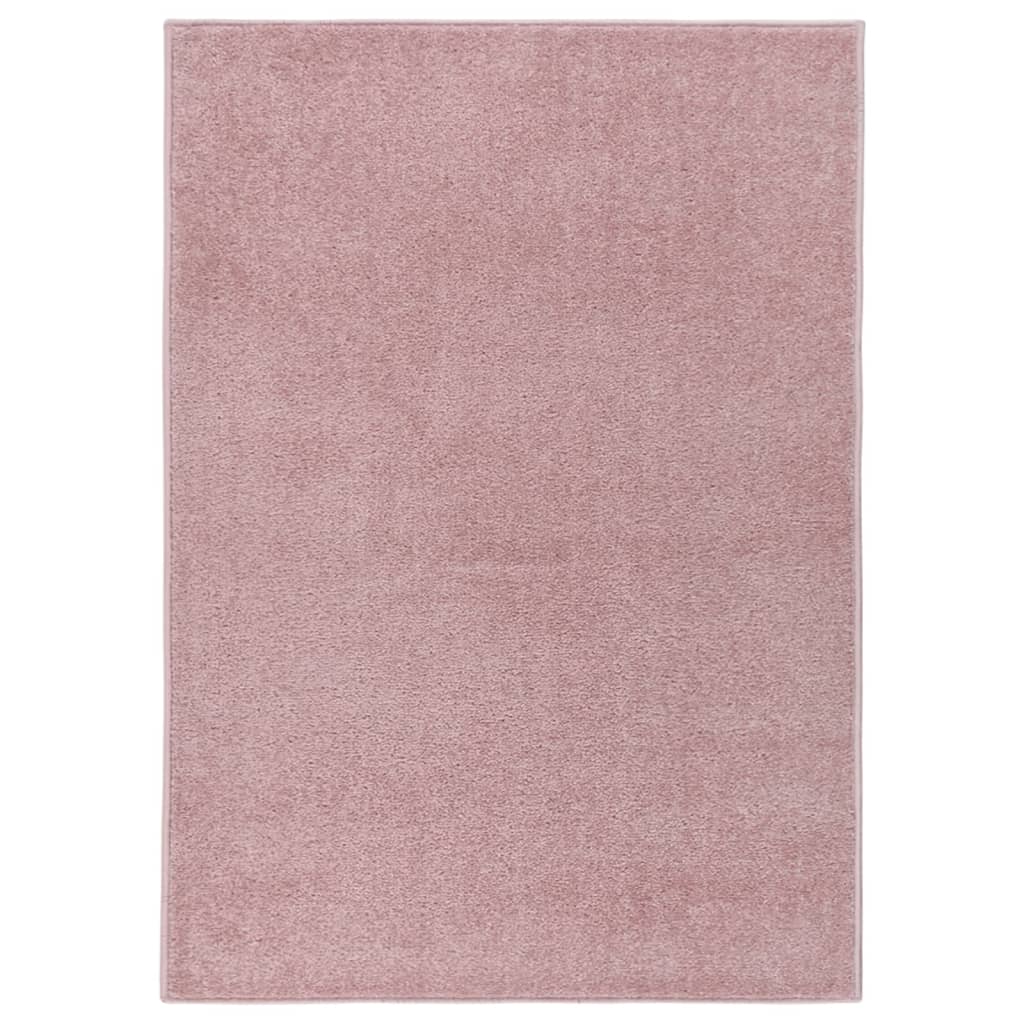 Vidaxl tapis kortpolig 120x170 cm rose