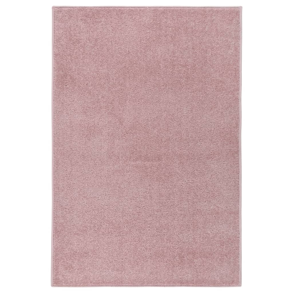 Vidaxl Rug Kortpolig 200x290 cm roza