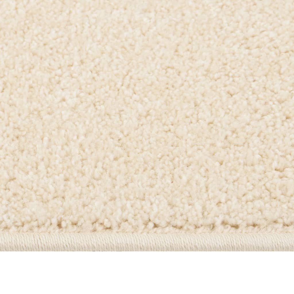 Vidaxl tapis kortpolig 160x230 cm crème -colored