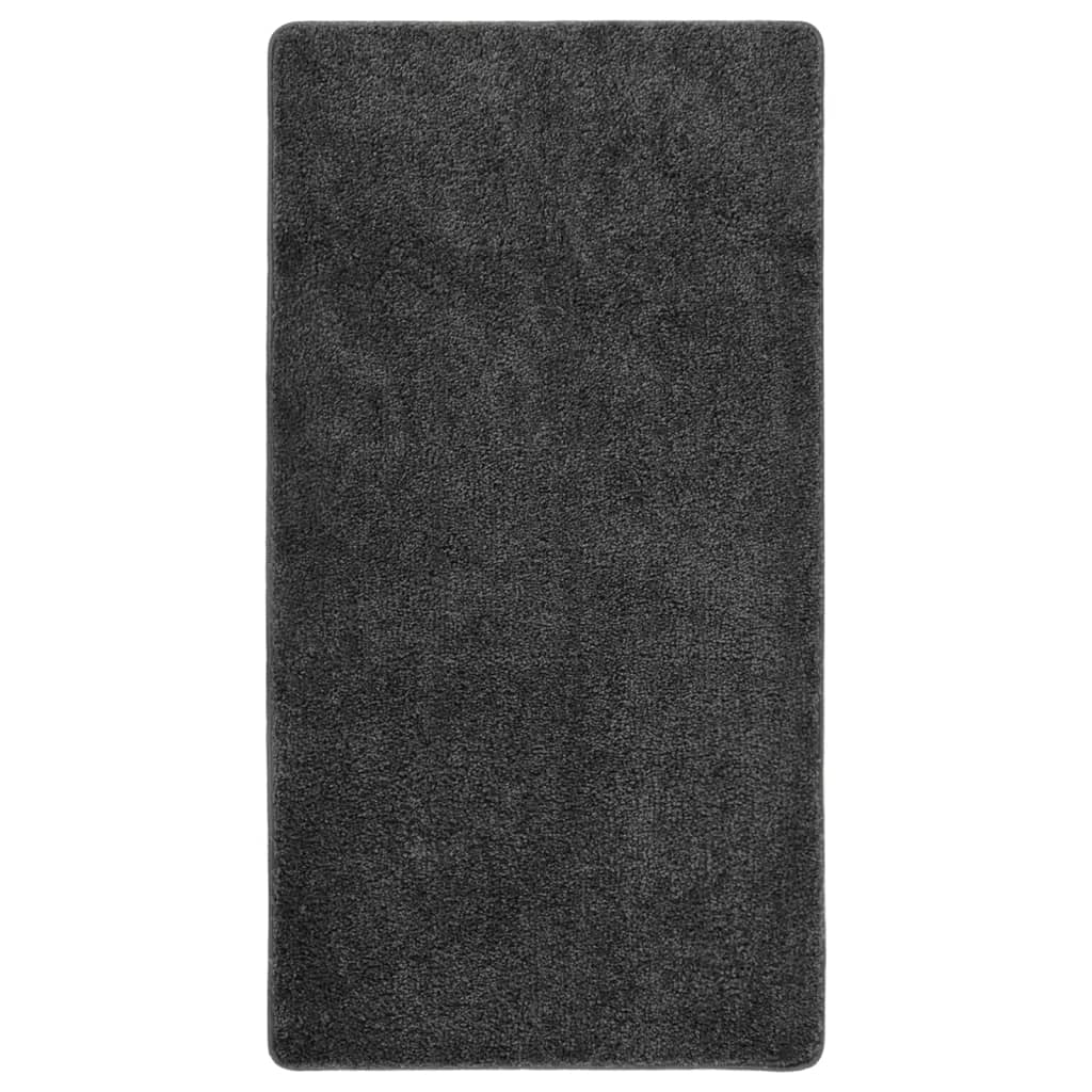 Vidaxl Rug Shaggy Anti-Slip 80x150 cm mørk grå