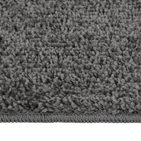 Tapis vidaxl Shaggy Anti-slip 160x230 cm gris foncé