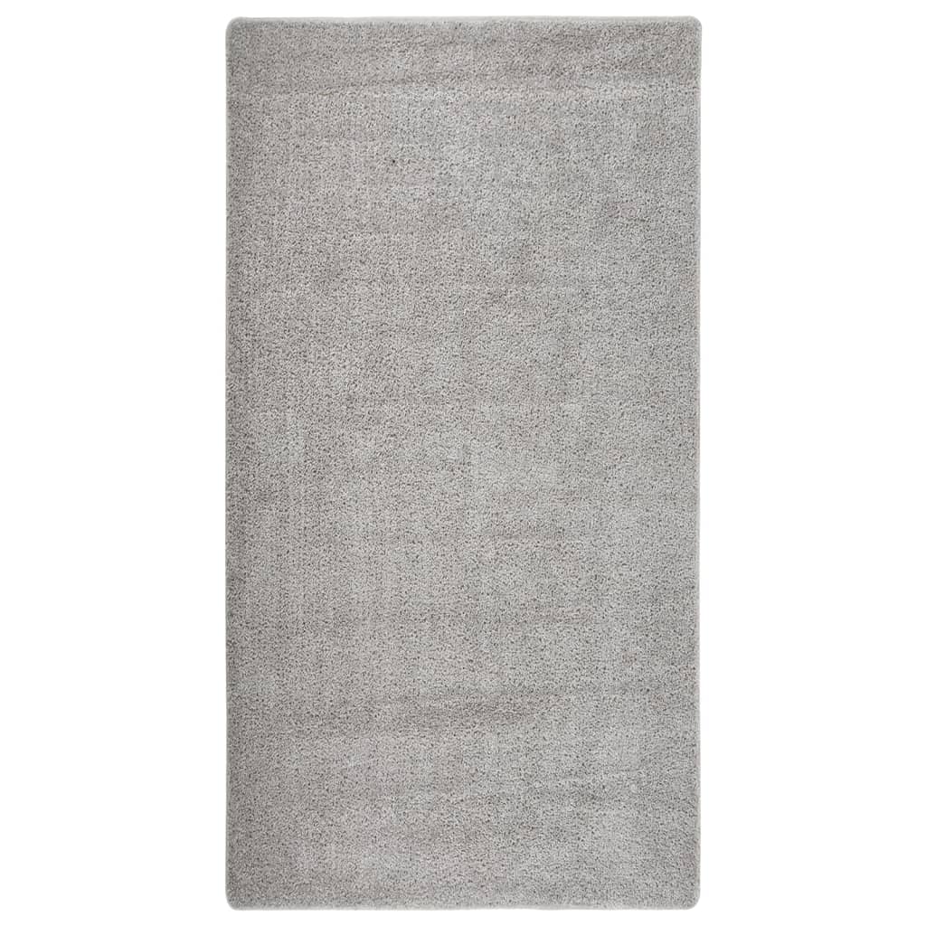 Vidaxl Rug Shaggy Anti-Slip 80x150 cm lysegrå