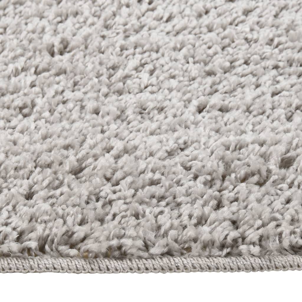 Vidaxl Rug Shaggy Anti-Slip 140x200 cm lysegrå