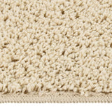 Tapis vidaxl Shaggy Anti-slip 120x170 cm de couleur crème