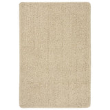 Tapis vidaxl Shaggy anti-glip 140x200 cm de couleur crème