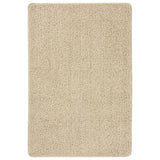 Tapis vidaxl Shaggy anti-glip 140x200 cm de couleur crème