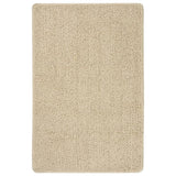 Tapis vidaxl Shaggy Anti-slip 200x290 cm de couleur crème
