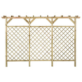 Fence du jardin vidaxl avec latte et pergola 300x50x200 cm Bois imprégné