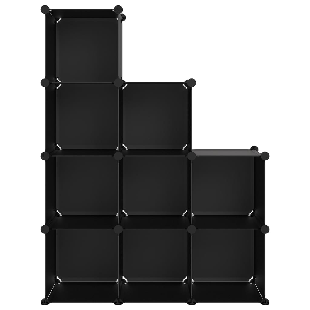 Vidaxl Storage furniture with 9 compartments Polypropene Black