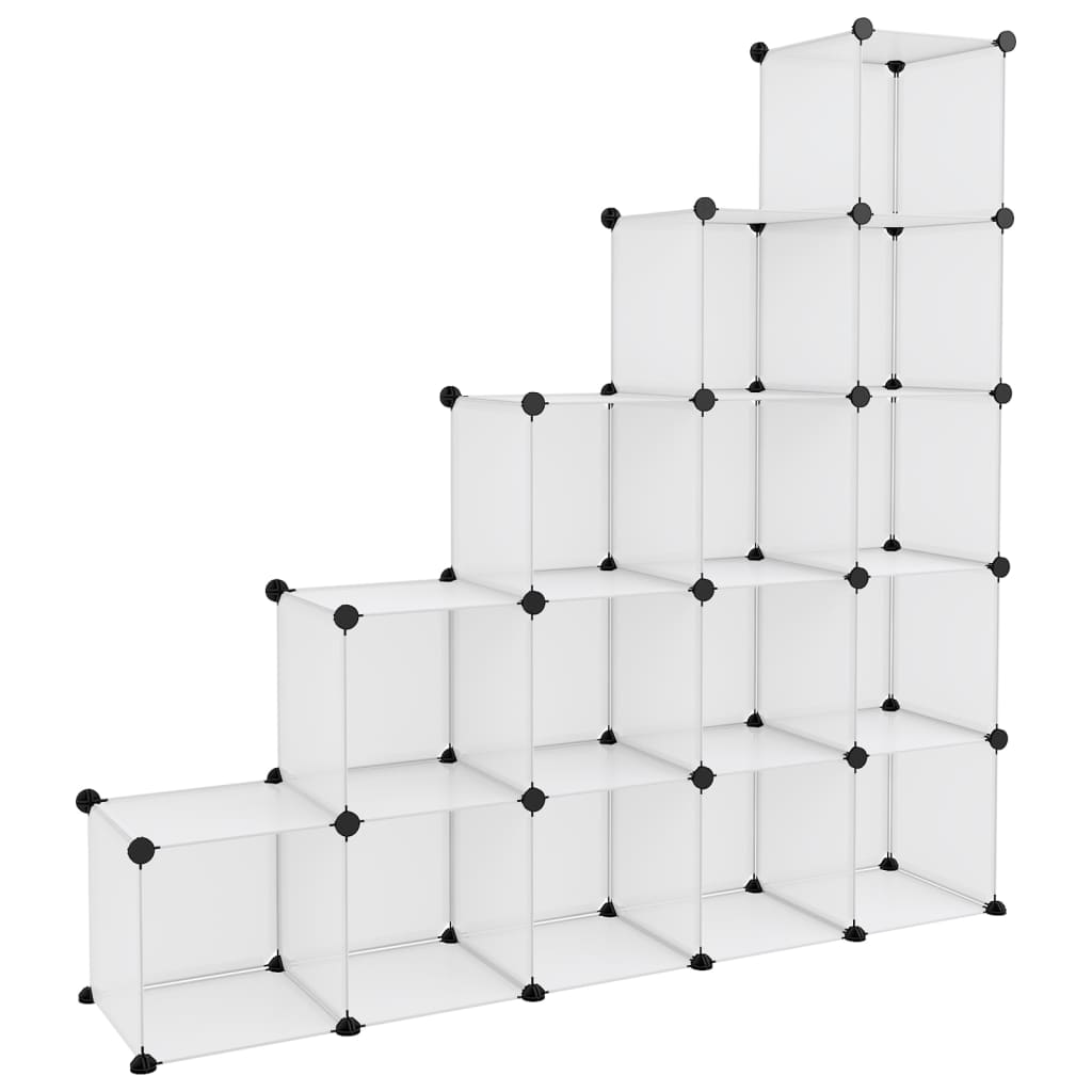 Vidaxl Storage Furniture avec 15 cours Transparent en polypropène