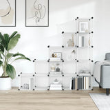 Vidaxl Storage Furniture avec 15 cours Transparent en polypropène