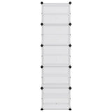 VidaXL shoe rack 44x31.5x153.5 cm Polypropene transparent