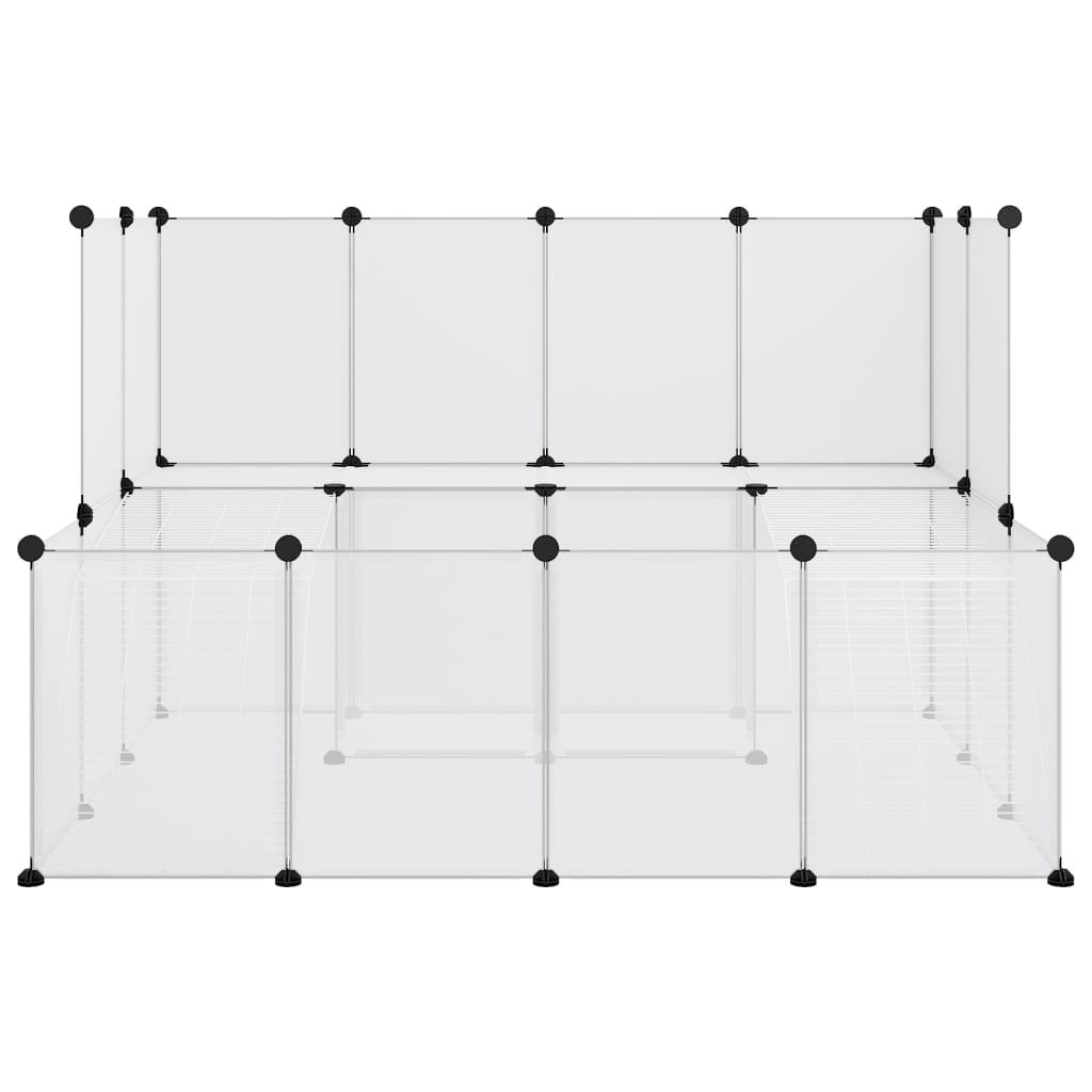 Vidaxl Animal Loft Small 143x107x93 cm Polypropene e acciaio trasparente