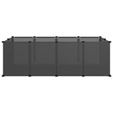 Vidaxl Animal Loft Small 144x74x46,5 cm Polypropene e Black in acciaio