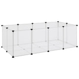 Vidaxl Animal Loft Small 144x74x46.5 cm Polypropène et acier transparent